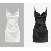 trio halloween costumes Sexy Sling Sexy V-neck Slim Skirt Multi-Color